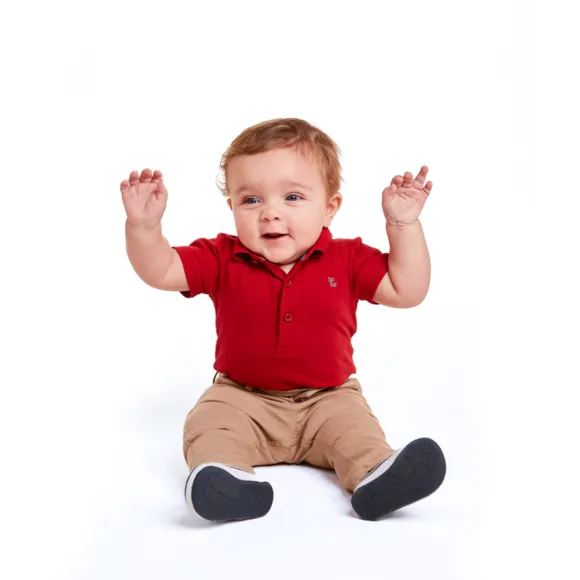 Calça Batizado Sarja Com Elastano Bebê Tip Top