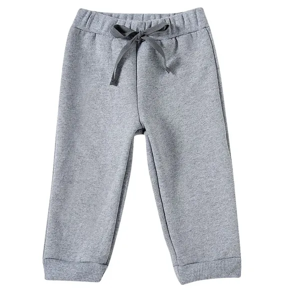 Calça Estampa Lisa Com Cordão Moletom Bebê Tip Top