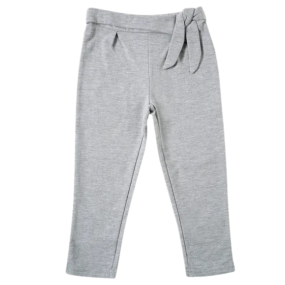 Calça Bebê Com Cós Para Amarrar Lisa Moletom Tip Top