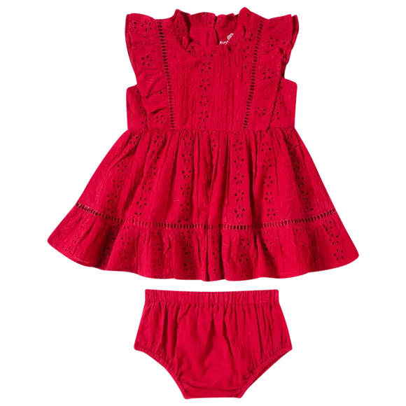 Vestido Festivo Com Bundinha Laise Bebê Tip Top