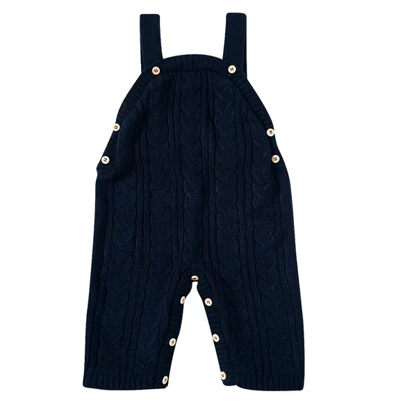 Jardineira Batizado Básica Bebê Tricot Tip Top