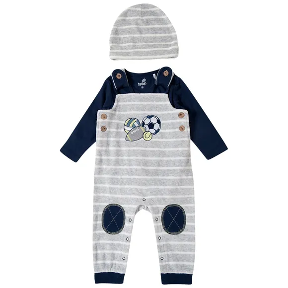 Kit 3 Peças Abc Sports Plush Bebê Tip Top