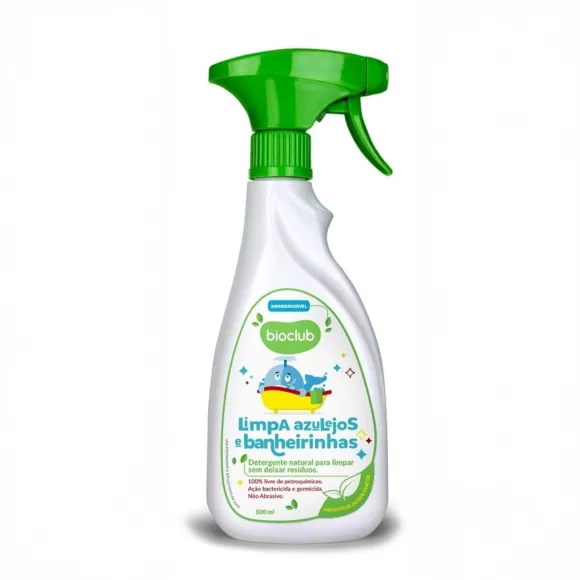 Higienizador Vegano Limpa Azulejos E Banheirinha 500ml Bioclub
