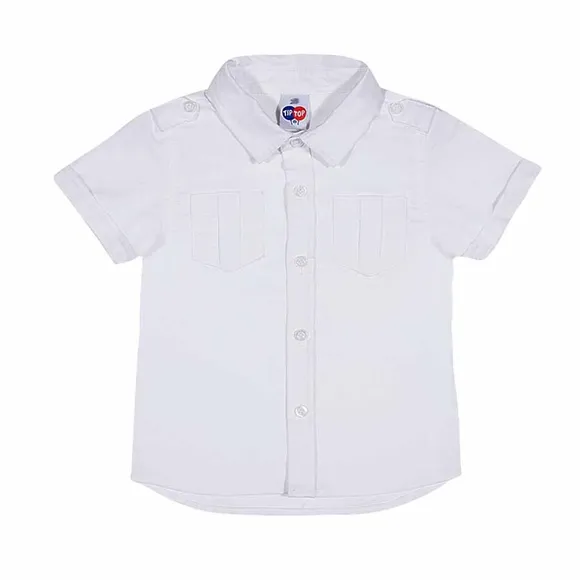 Camisa Com Gola E Botões Bebê