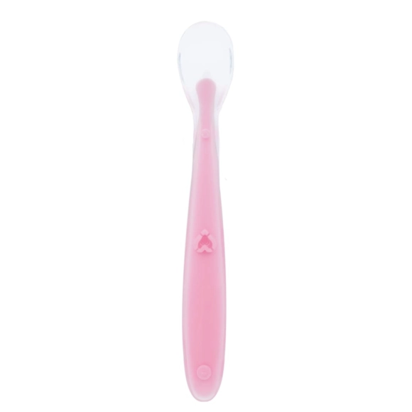 Colher De Silicone Baby Rosa Buba