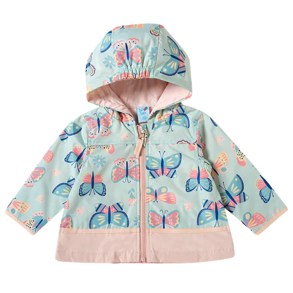 Capa De Chuva Borboletas Poliuretano Bebê Tip Top