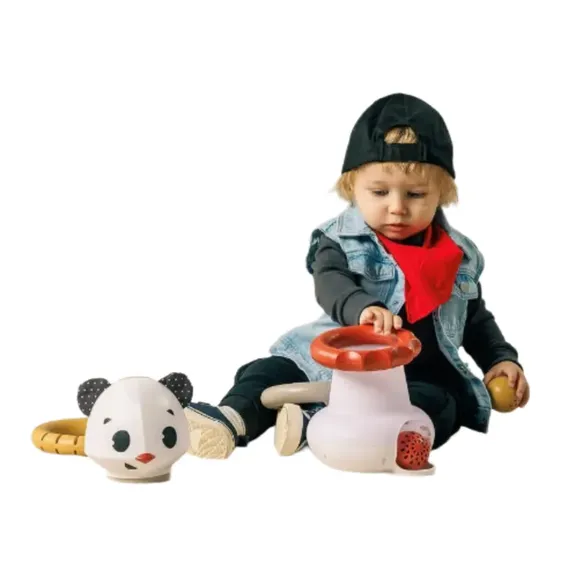 Brinquedo De Empilhar Eletrônico 3 Em 1 Panda Tiny Rockers Tiny Love
