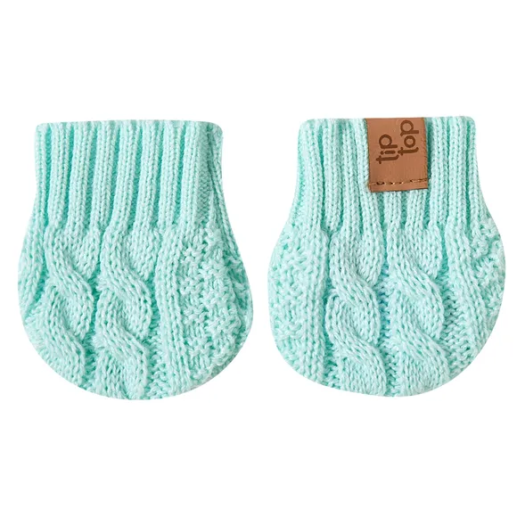 Luva Verde Água Tricot Bebê Tip Top