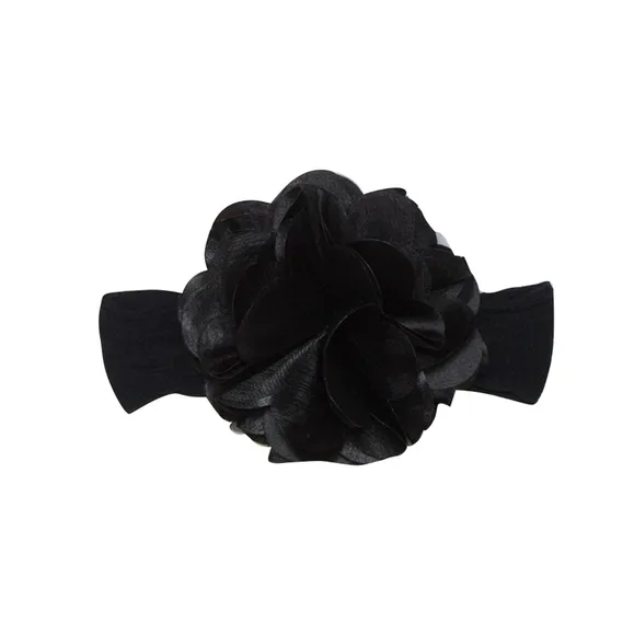 Faixa Para Cabelo Com Aplique De Rosa Bebê Tip Top