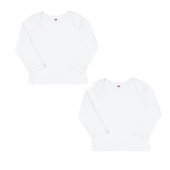 Kit Underwear 2 Peças Camiseta Manga Longa 100% Algodão