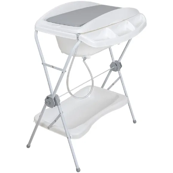 Banheira Com Trocador Shower Cinza Kiddo