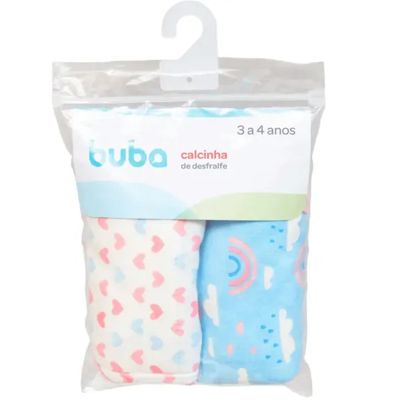 Kit 2 Calcinhas Com Forro Para Desfralde Arco Íris M Buba