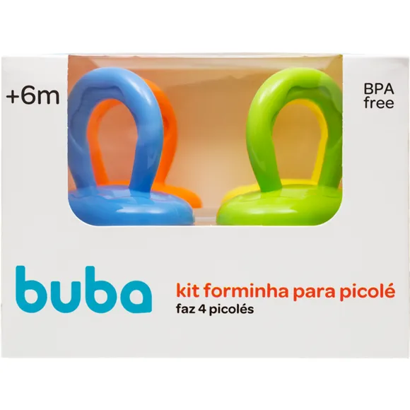 Kit 4 Forminhas Para Picolé Colorido Buba