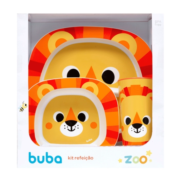 Kit Refeição Bubazoo Leão Buba