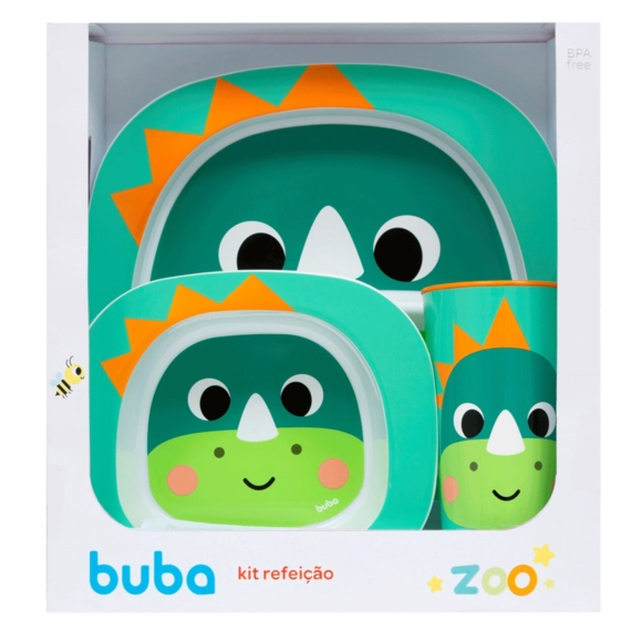 Kit Refeição Bubazoo Dino Buba