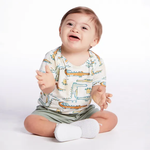 Body Bebê Toque Especial Jacarezinho Viscolycra Tip Top