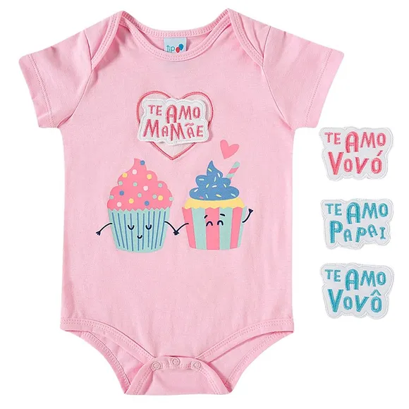 Body Cupcake Meia Malha Bebê Tip Top