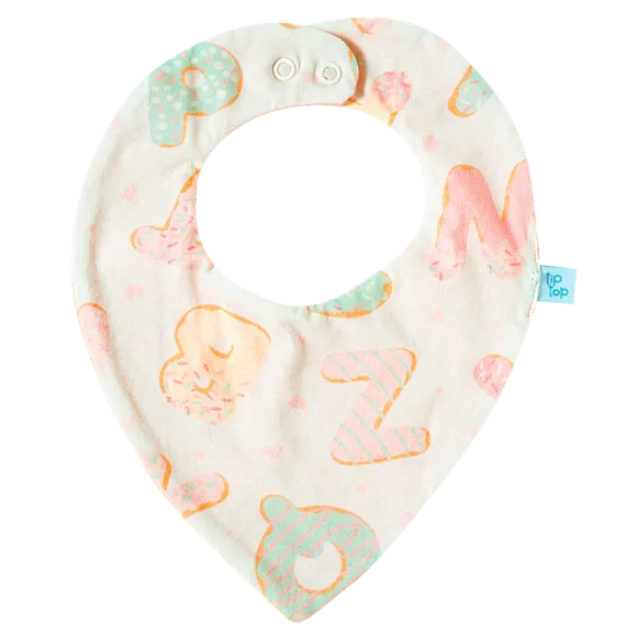 Babador Bandana Bebê Abc Meia Malha Tip Top