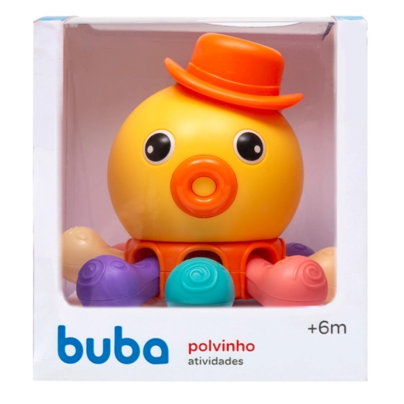 Brinquedo Atividade Polvinho Colorido Buba