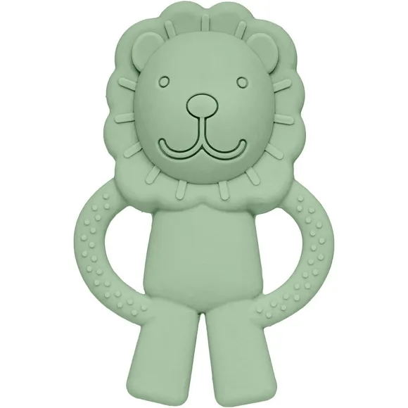 Mordedor De Silicone Leãozinho Verde Buba