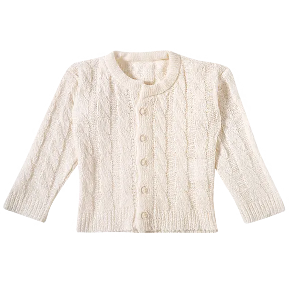 Blusão Manga Longa Bebê Liso Chenille Tip Top