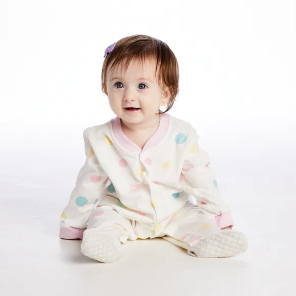 Pijama Macacão Bebê Dina Moletinho Estampado Tip Top