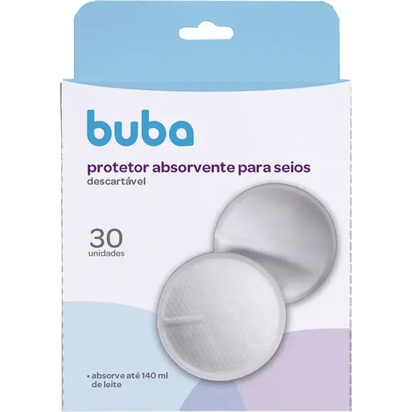 Absorvente Descartável Para Seios 30 Unidades Buba