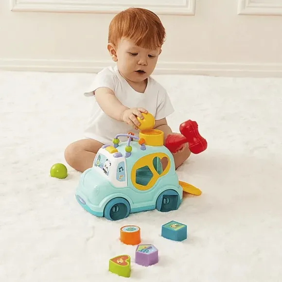 Carrinho de atividades de encaixe bubazoo buba