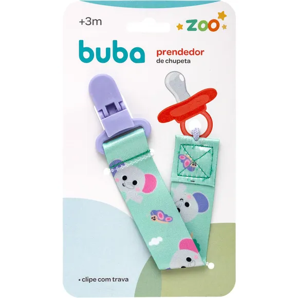 Prendedor De Chupeta Bubazoo Elefante Buba