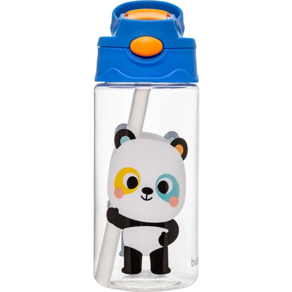 Garrafa Tritan Com Canudo Bubazoo Panda Buba