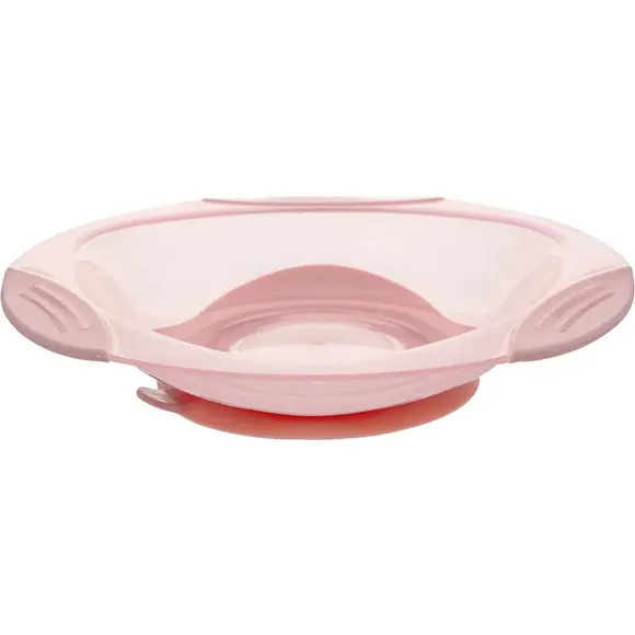 Prato Com Ventosa Rosa Claro Buba