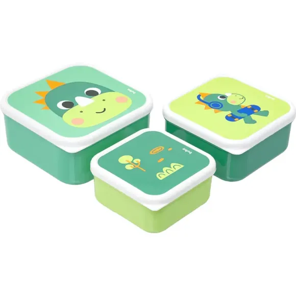 Kit 3 Potes Bubazoo Dino Buba