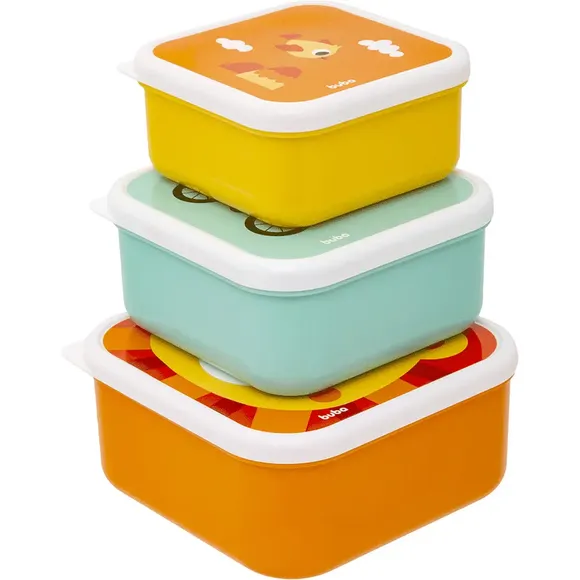 Kit 3 Potes Bubazoo Leão Buba