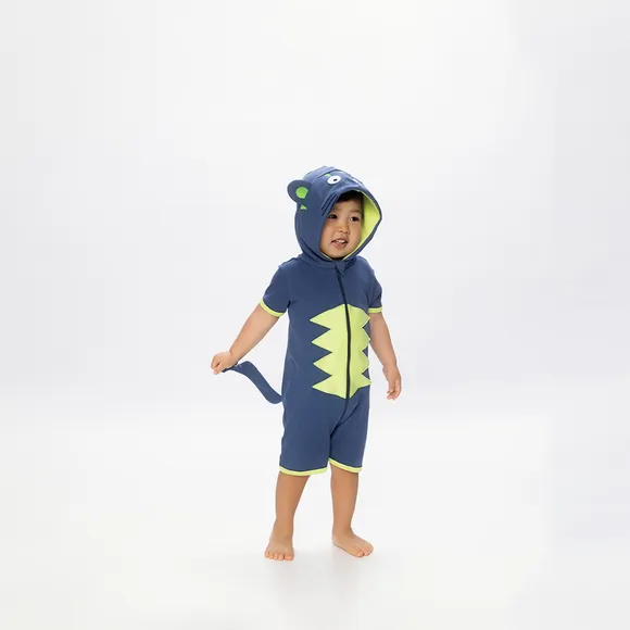 Macaquinho Tigre Azul Suedine Toddler Tip Top