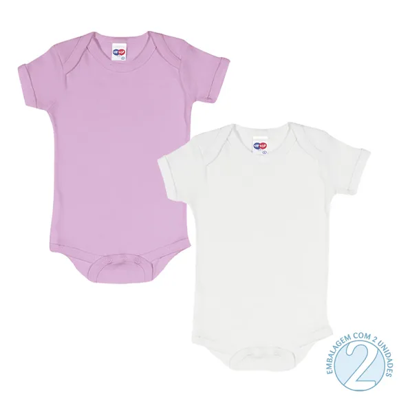 Kit Underwear Body Manga Curta Toddler Tip Top
