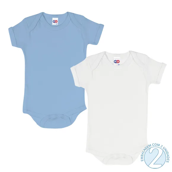 Kit Underwear Body Manga Curta Toddler Tip Top