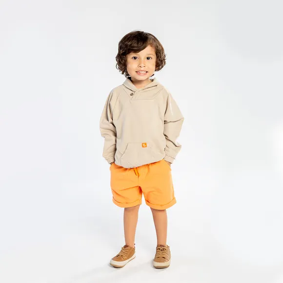 Blusão Toddler Liso Gola Alta Moletinho Tip Top