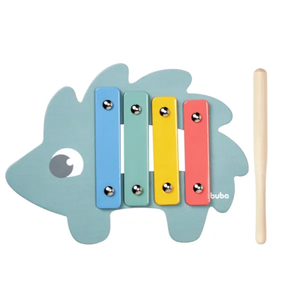 Xilofone Musical Porco Espinho Azul Cloudy Buba