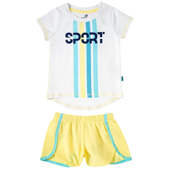 Conjunto Curto Sport Meia Malha Toddler Tip Top