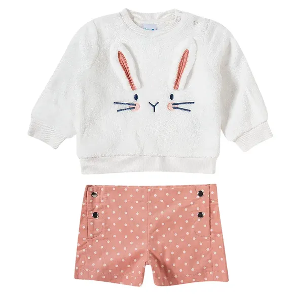 Conjunto Comprido Toddler Coelho Pelúcia Tip Top