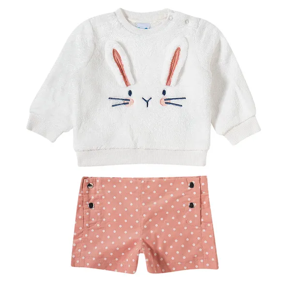 Conjunto Comprido Toddler Coelho Pelúcia Tip Top