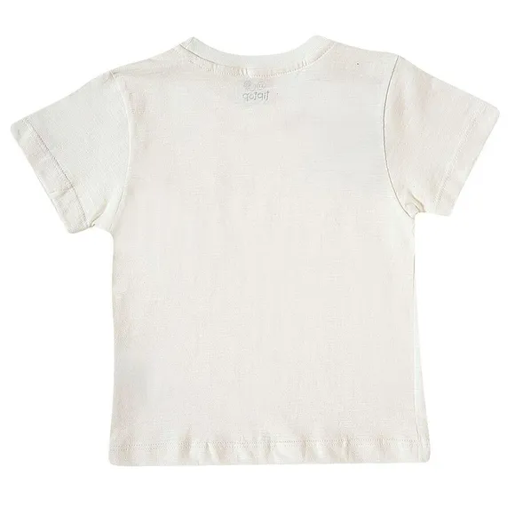 Camiseta Manga Curta Estampa Lisa Malha Toddler Tip Top