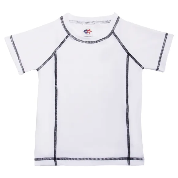 Camiseta Praia Toddler Manga Curta Básica Proteção Uv50+ Tip Top