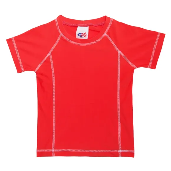 Camiseta Praia Toddler Manga Curta Básica Proteção Uv50+ Tip Top