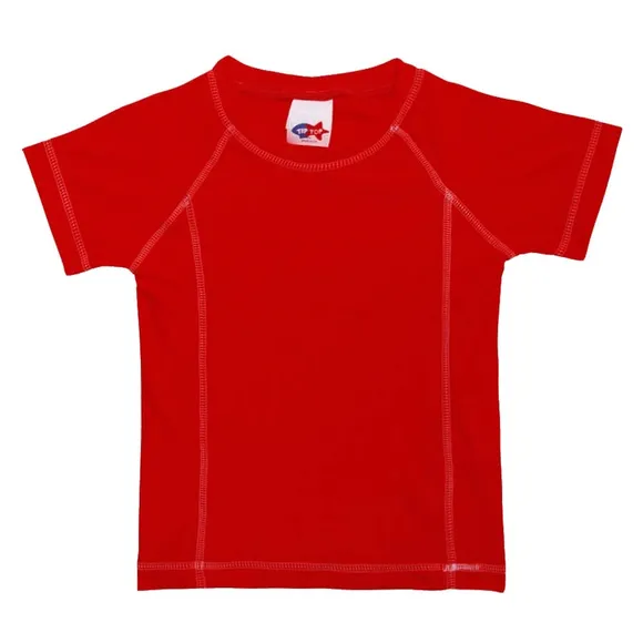 Camiseta Praia Toddler Manga Curta Básica Proteção Uv50+ Tip Top