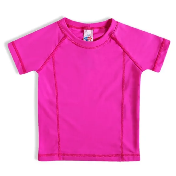 Camiseta Praia Toddler Manga Curta Básica Proteção Uv50+ Tip Top