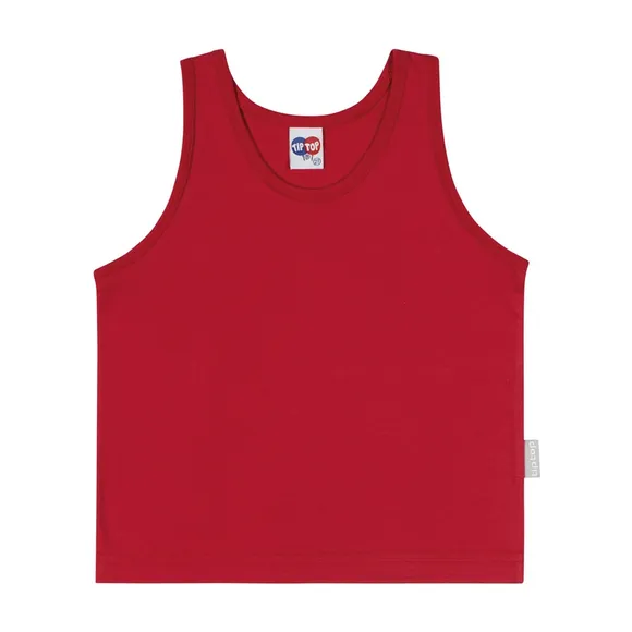 Camiseta Regata Básica Sem Estampa Meia Malha