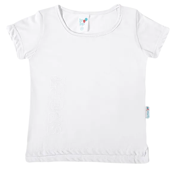 Blusa Manga Curta Silk Toddler Tip Top