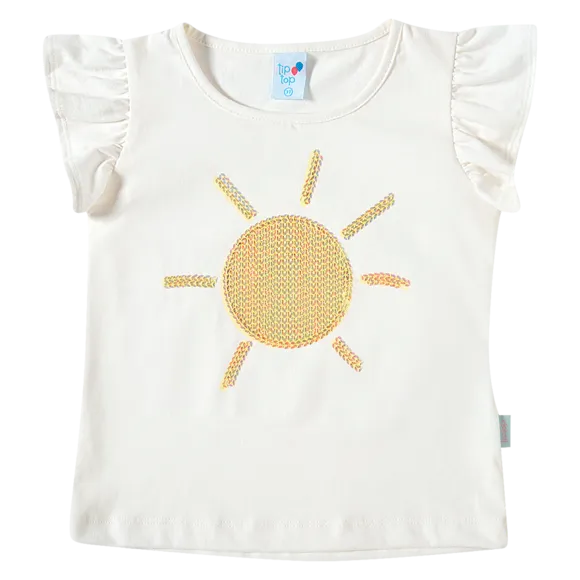 Blusa Manga Curta Sunshine Silk Toddler Tip Top