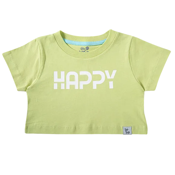 Cropped Happy Meia Malha Toddler Tip Top